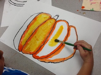 Grande Park Art: 1st Grade Painted Pumpkins