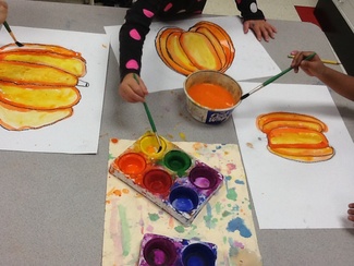 Grande Park Art: 1st Grade Painted Pumpkins
